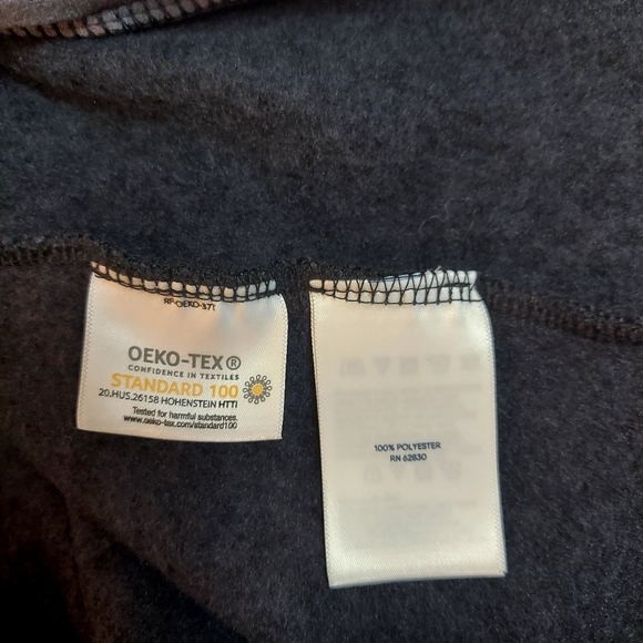 Lands' End Charcoal Heathet Button-Up Jacket Shacket Size Small - Picture 3 of 6